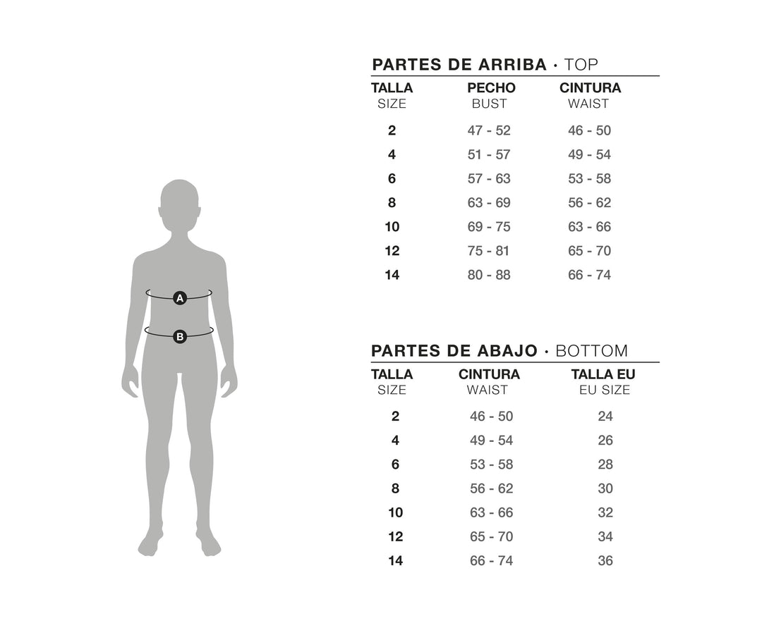 Guía de Tallas para niños - Tallas de Ropa Gsport Kids Infantil
