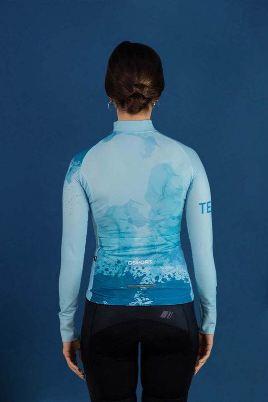 maillot manga larga mujer personalizado ciclismo