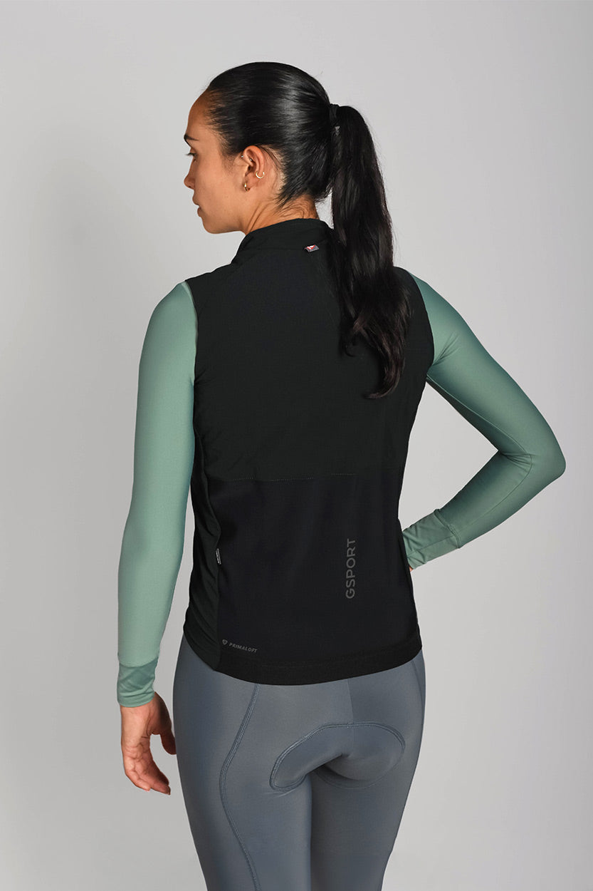 chaleco felpa espalda hombre ciclismo