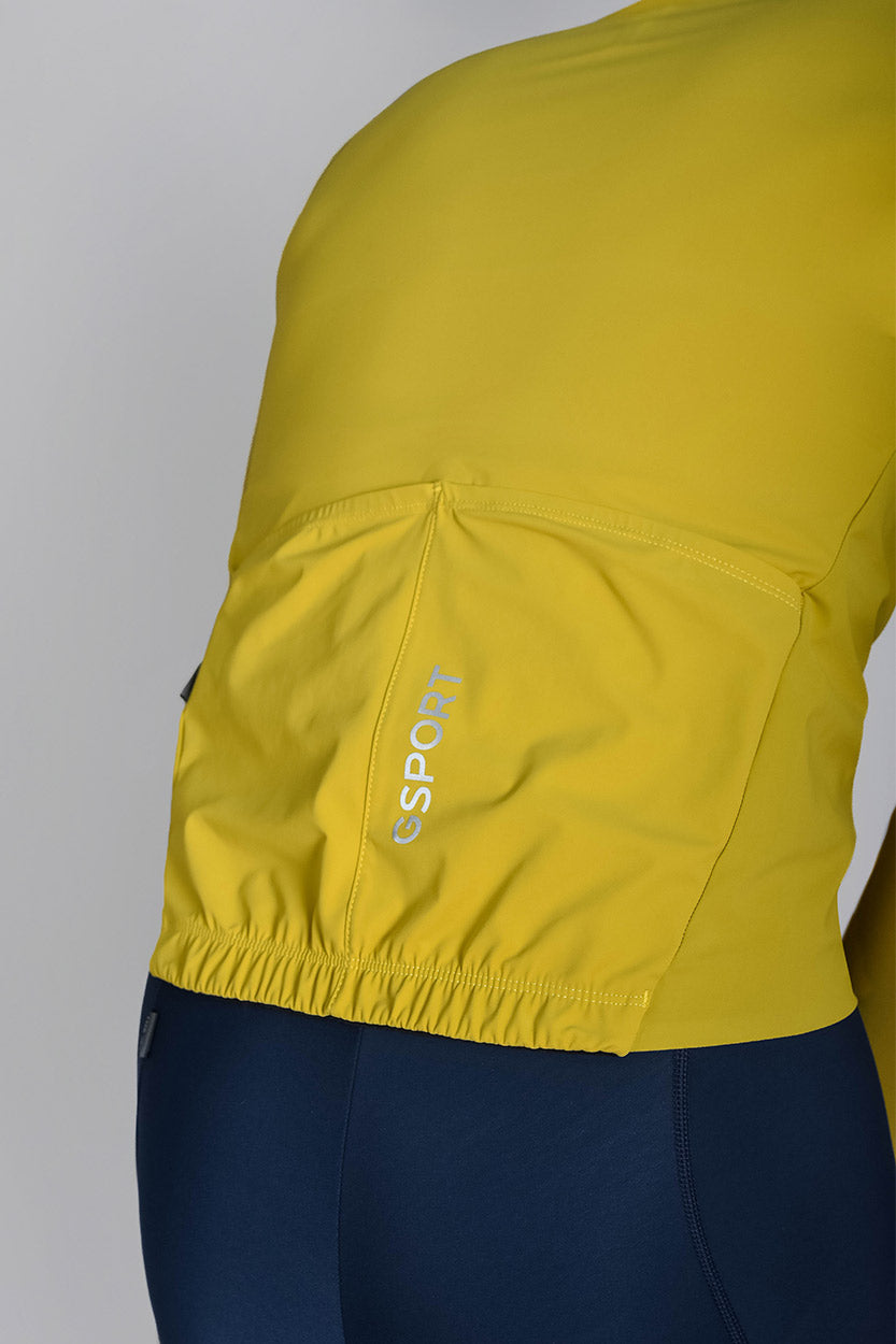 chaleco mostaza hombre ciclismo gsport