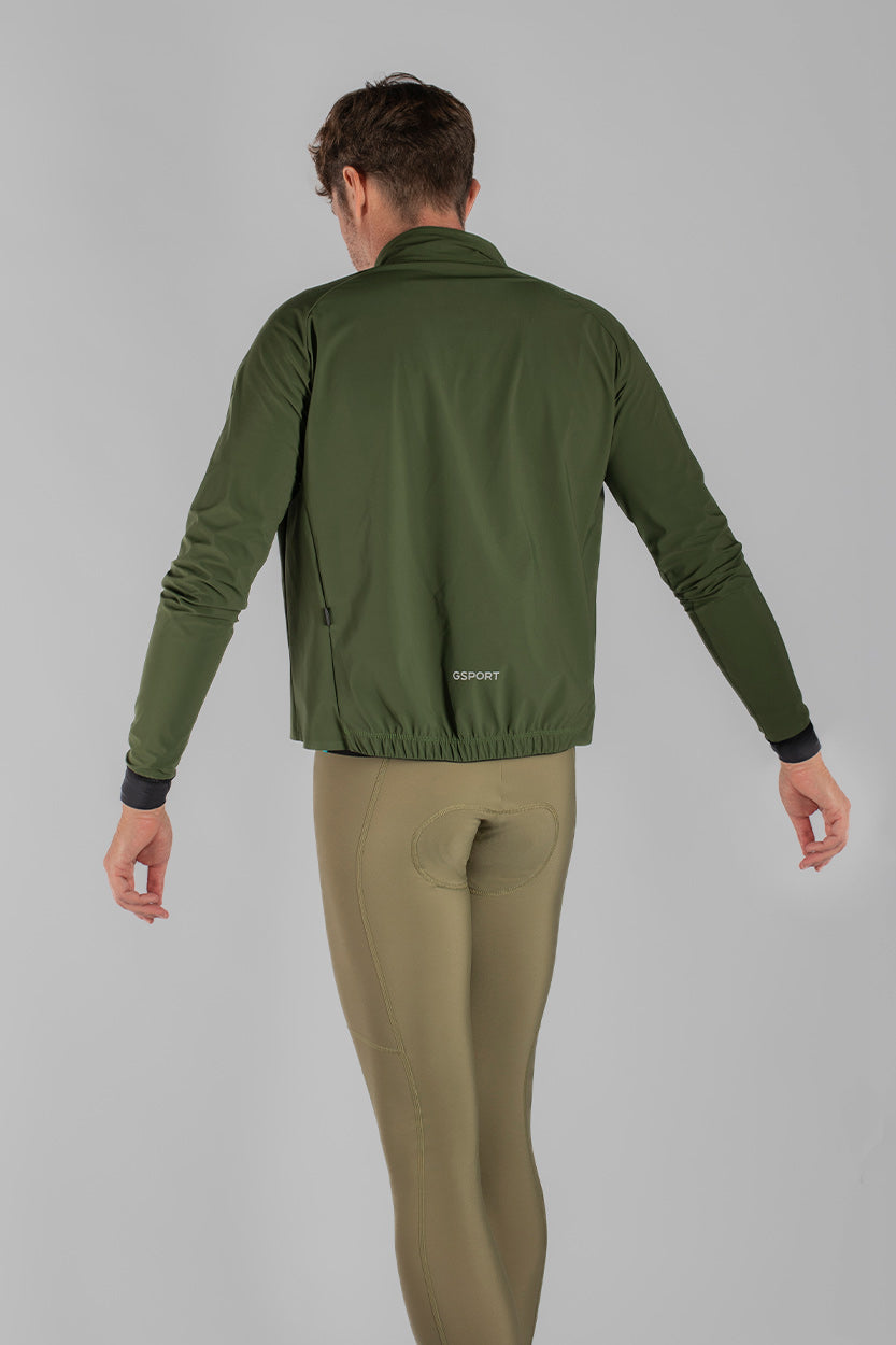 cortavientos pro team magnet color verde militar unisex gsport