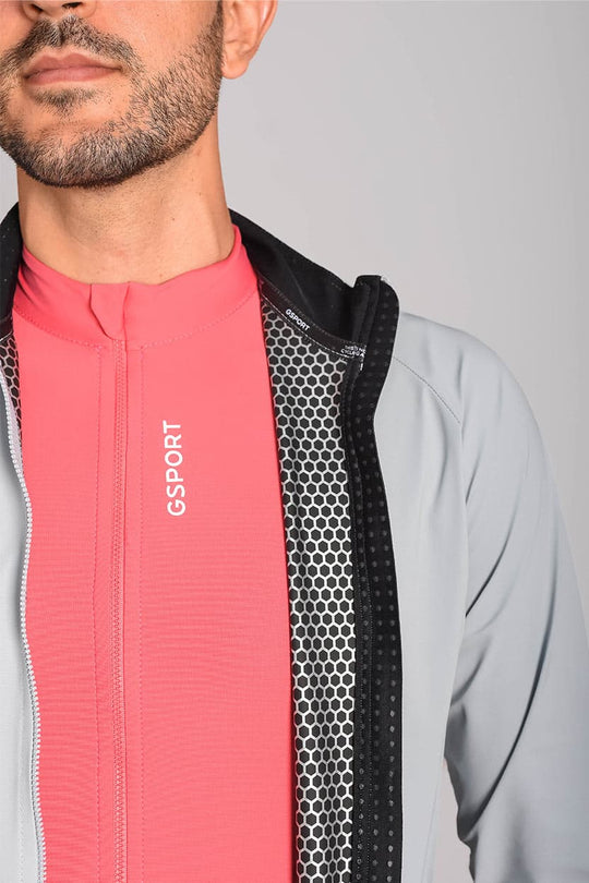 cortavientos repelente al agua color gris gsport