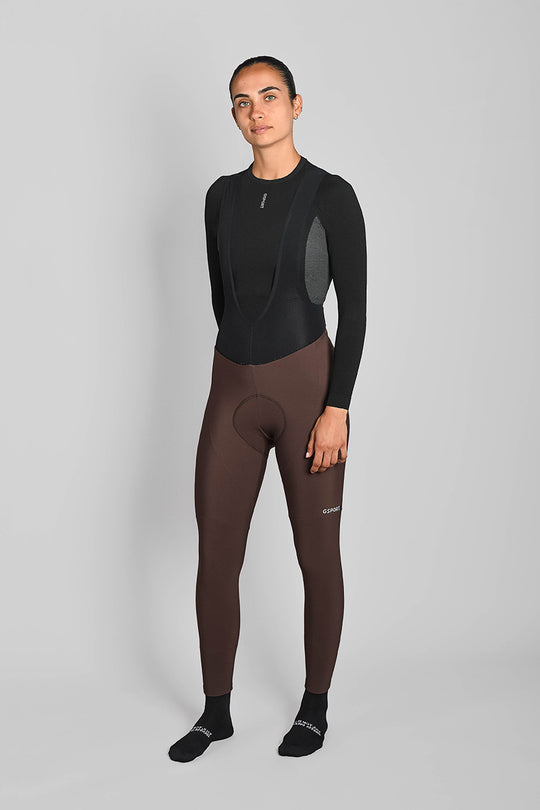 culotte largo mujer invierno marron comodo