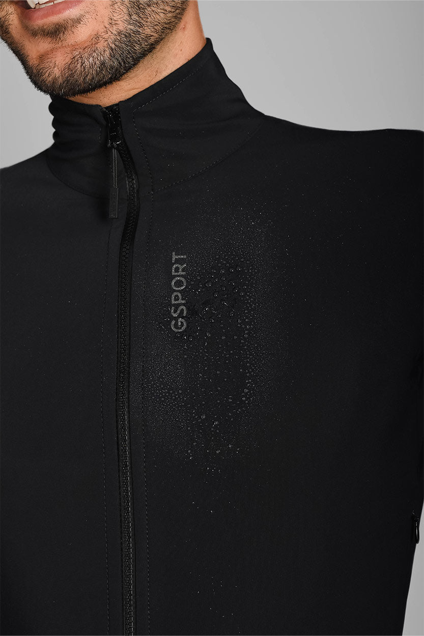 Chaqueta Aquazero Giau ciclismo negra waterproof
