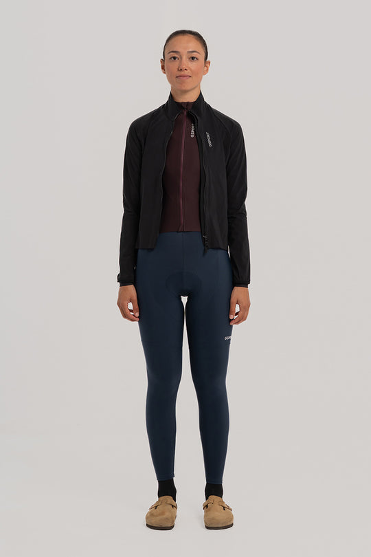 Chaqueta técnica para ciclismo en condiciones de viento y lluvia