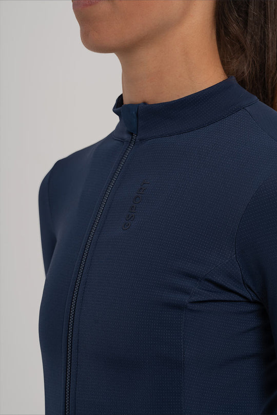 Cremallera YKK® Vislon® – Bloqueo semiautomático y protección anti-roce.