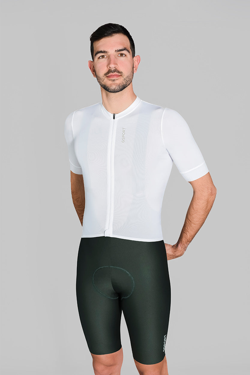 maillot one blanco gsport ciclismo