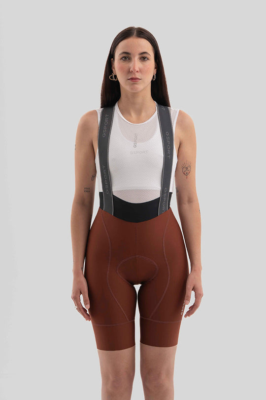 culotte ciclismo mujer color marrón