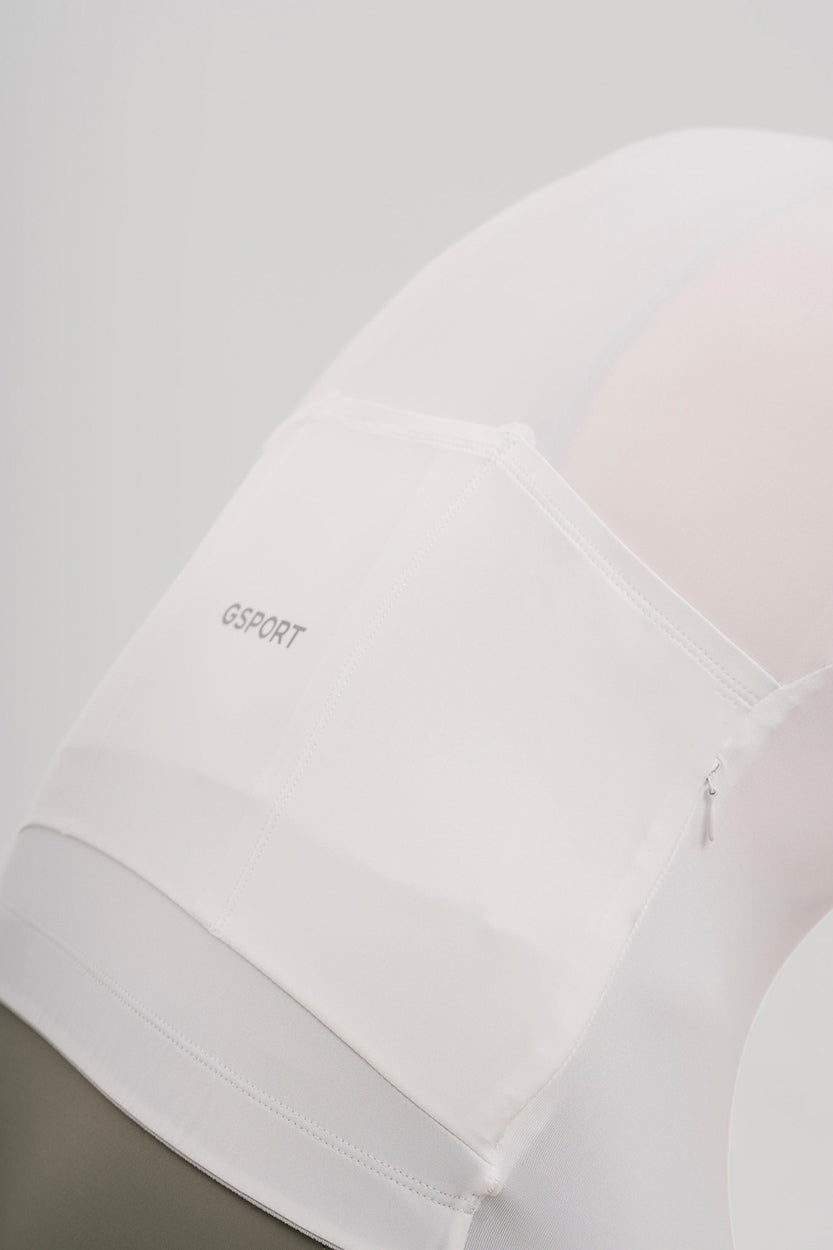 maillot blanco ciclismo gsport