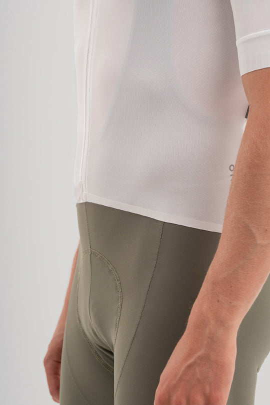 white cycling jersey