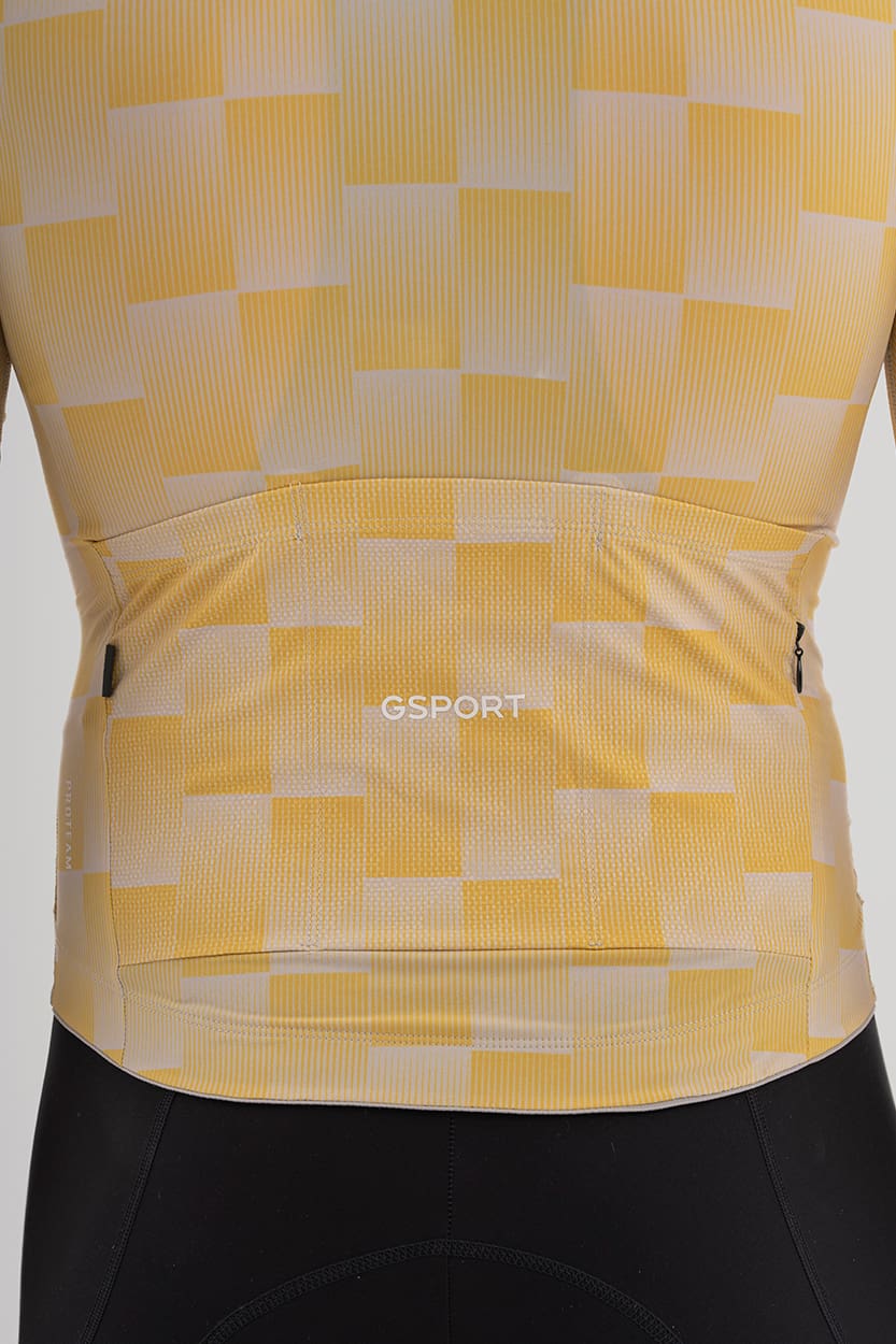 maillot para ciclismo gsport color amarillo