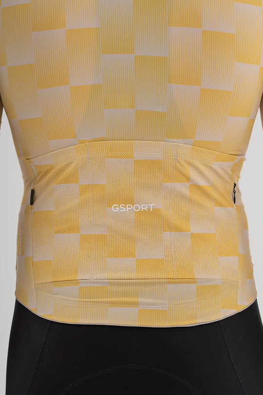 maillot para ciclismo gsport color amarillo