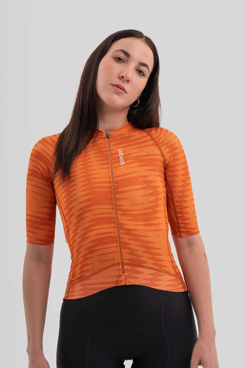 maillot pro team mujer naranja