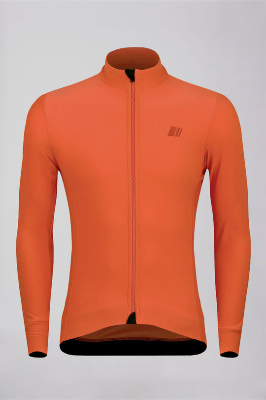 Maillot winter invierno manga larga sahara orange naranja jersey coleccion ropa ciclismo gsport