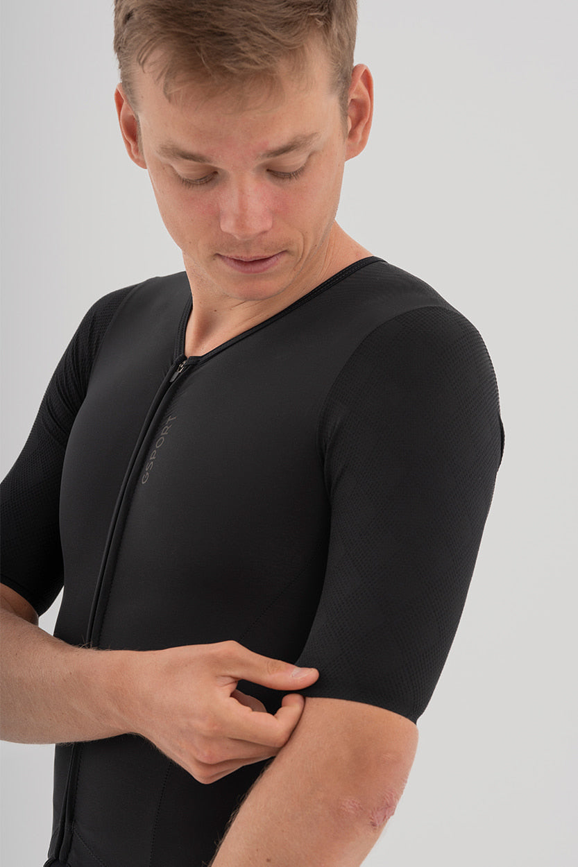 monobody color negro para ciclismo