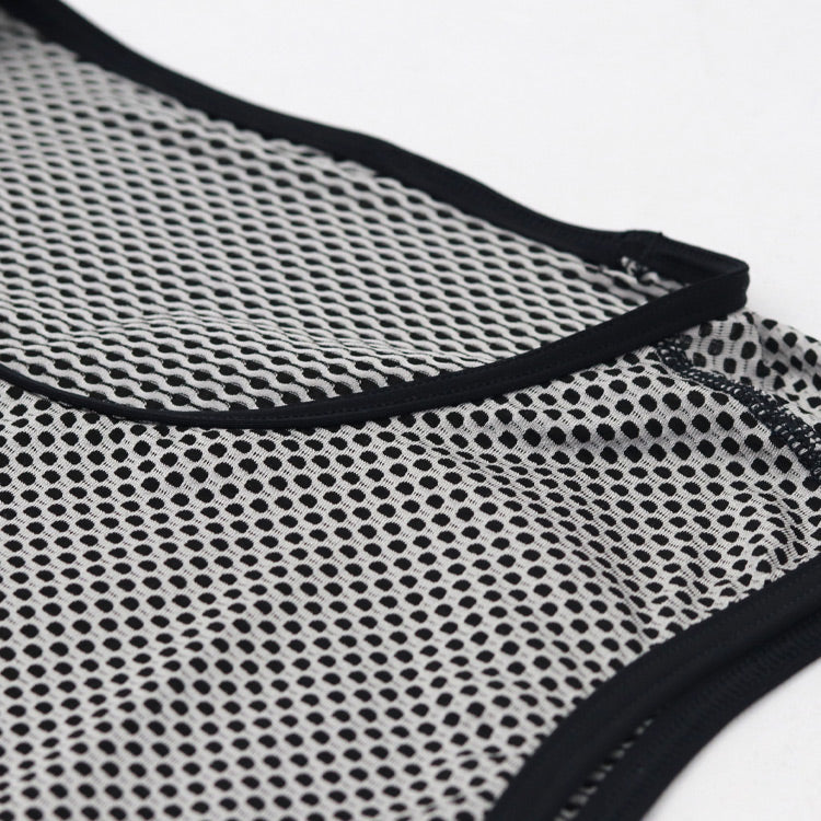 camiseta interior maillot ciclismo negra sin mangas tirantes
