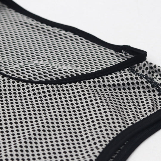 camiseta interior maillot ciclismo negra sin mangas tirantes