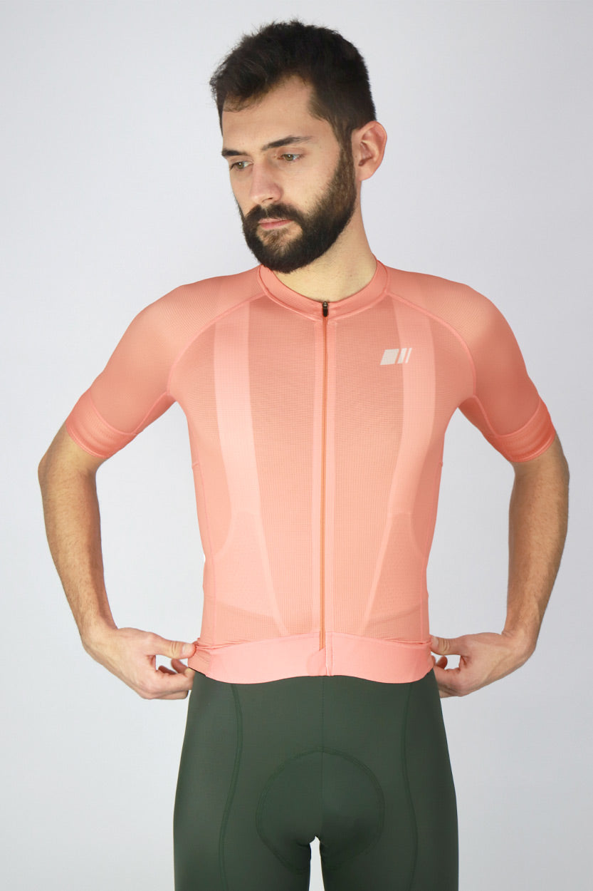 Maillot pro team spirit coral manga corta coleccion ciclismo ropa gsport