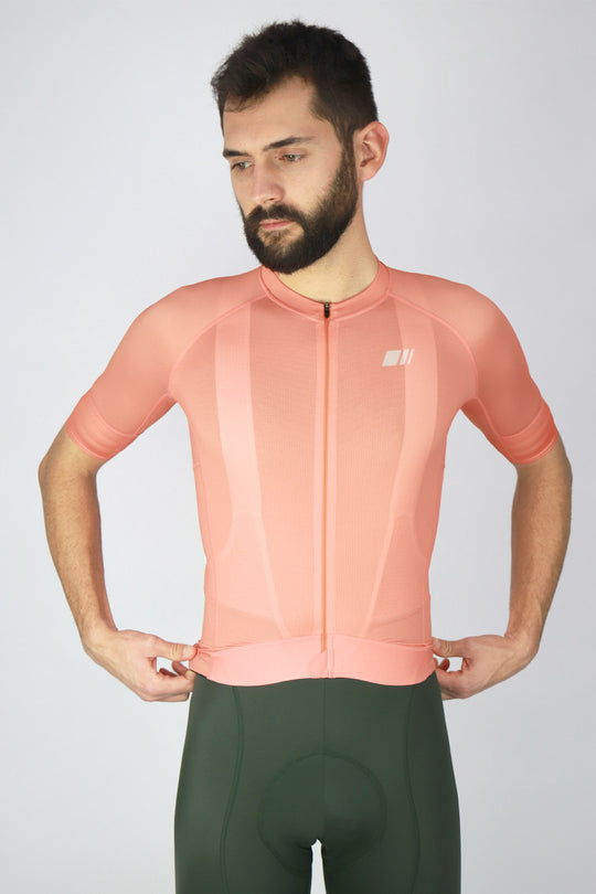 Maillot pro team spirit coral manga corta coleccion ciclismo ropa gsport
