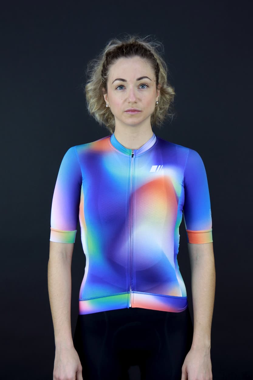 maillot aero cell rods manga corta mujer coleccion gsport ropa ciclismo jersey verano ss22 2022