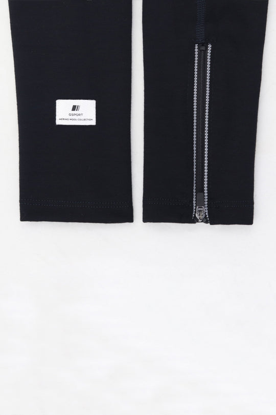 Perneras invierno accesorios coleccion gsport ciclismo ropa lana merino negras wool