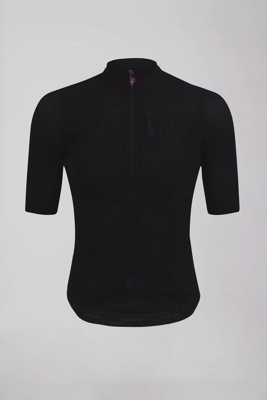 maillot ajustado manga corta negro