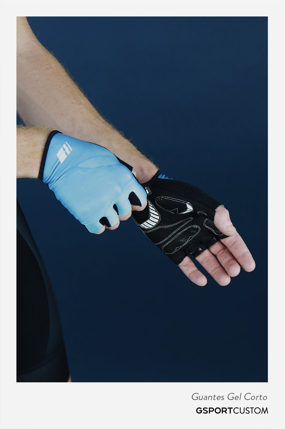 custom guantes gel corto de personalizado