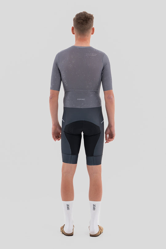 mono aero body manga corta tejido lycra carbono hombre gsport