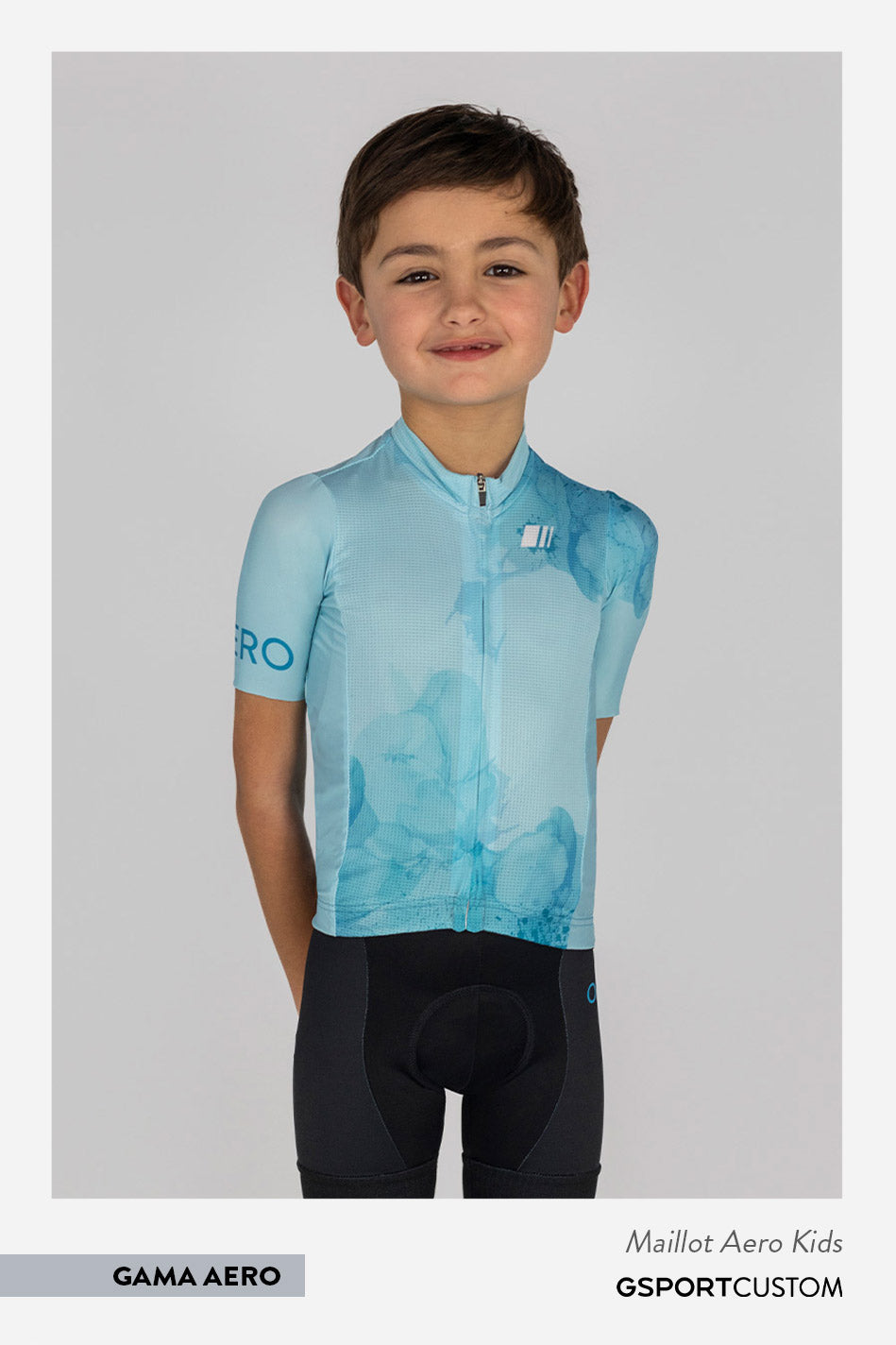 maillot aero corto personalizado de niño