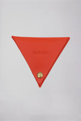 Orange Leather Purse