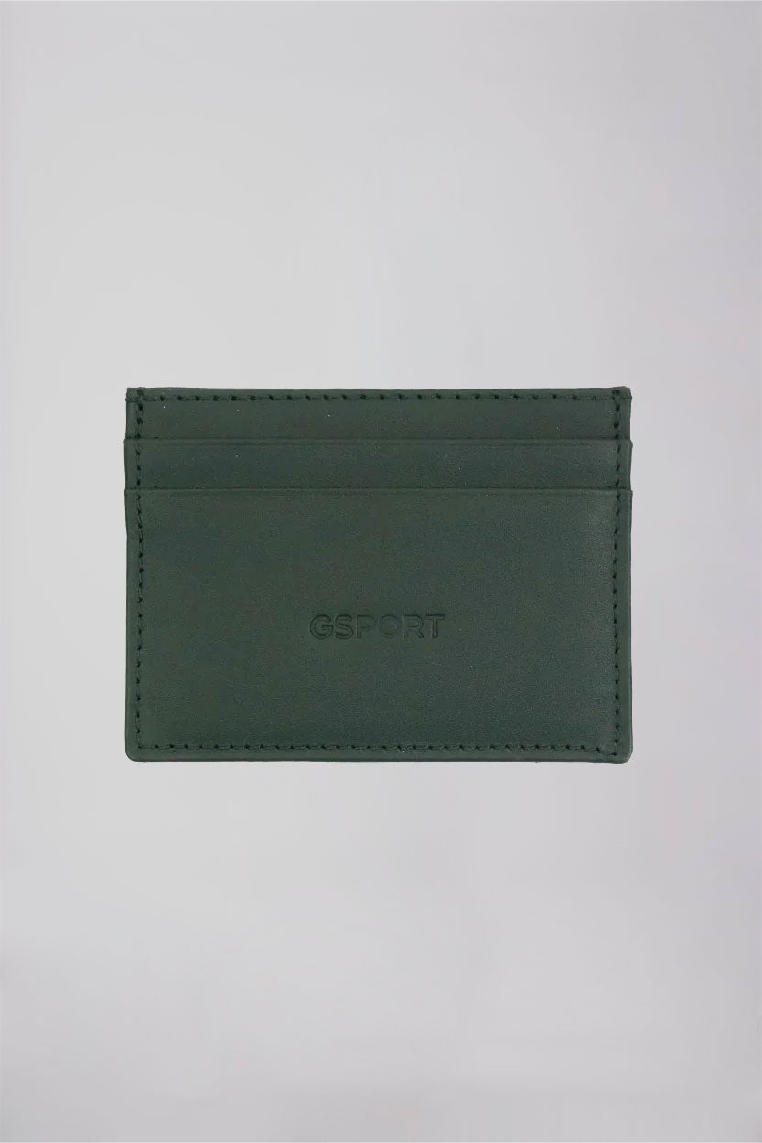Portefeuille Cuir Vert