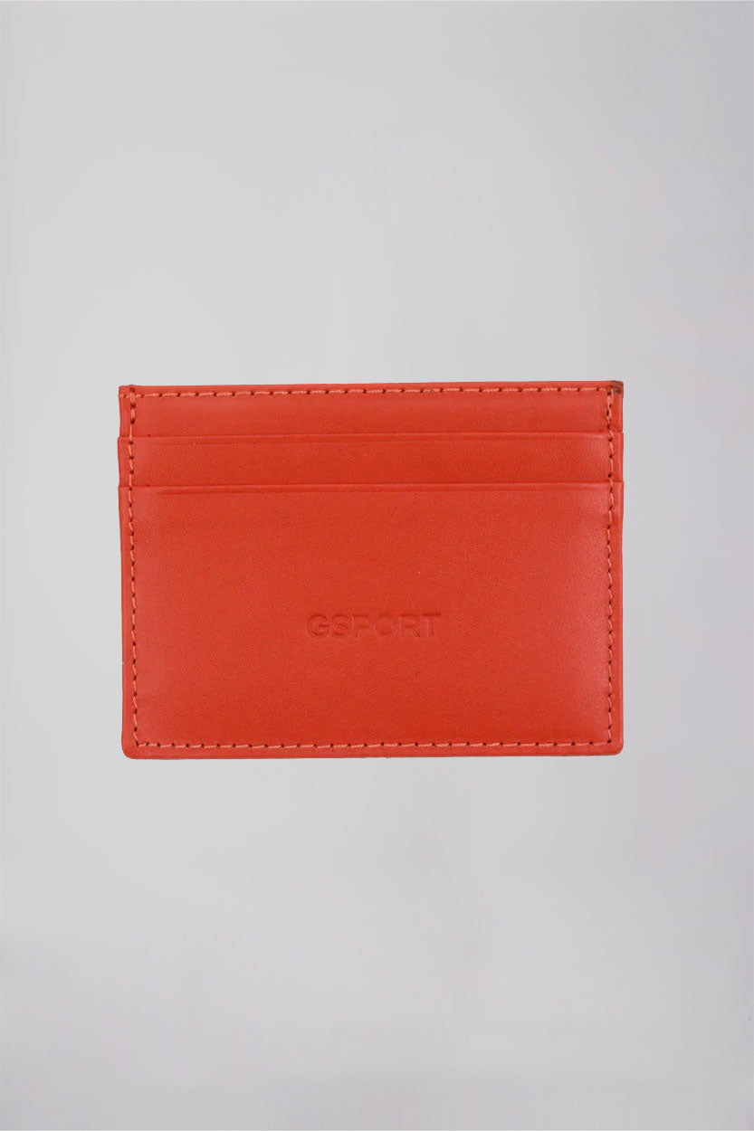 Portefeuille Cuir Orange
