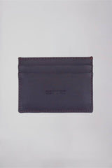 Porta-cartões Couro Roxo