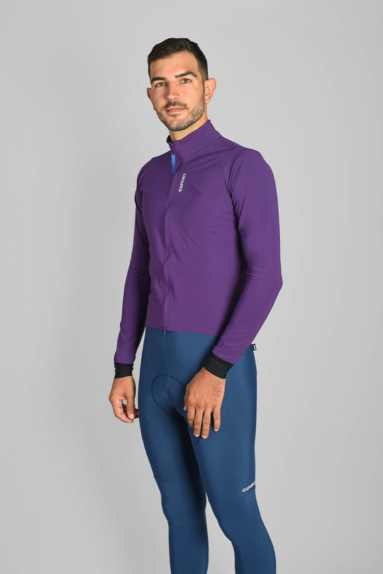 cortavientos pro team morado ciclismo deporte