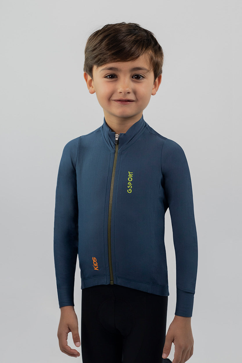 maillot ciclismo kids manga larga niños invierno