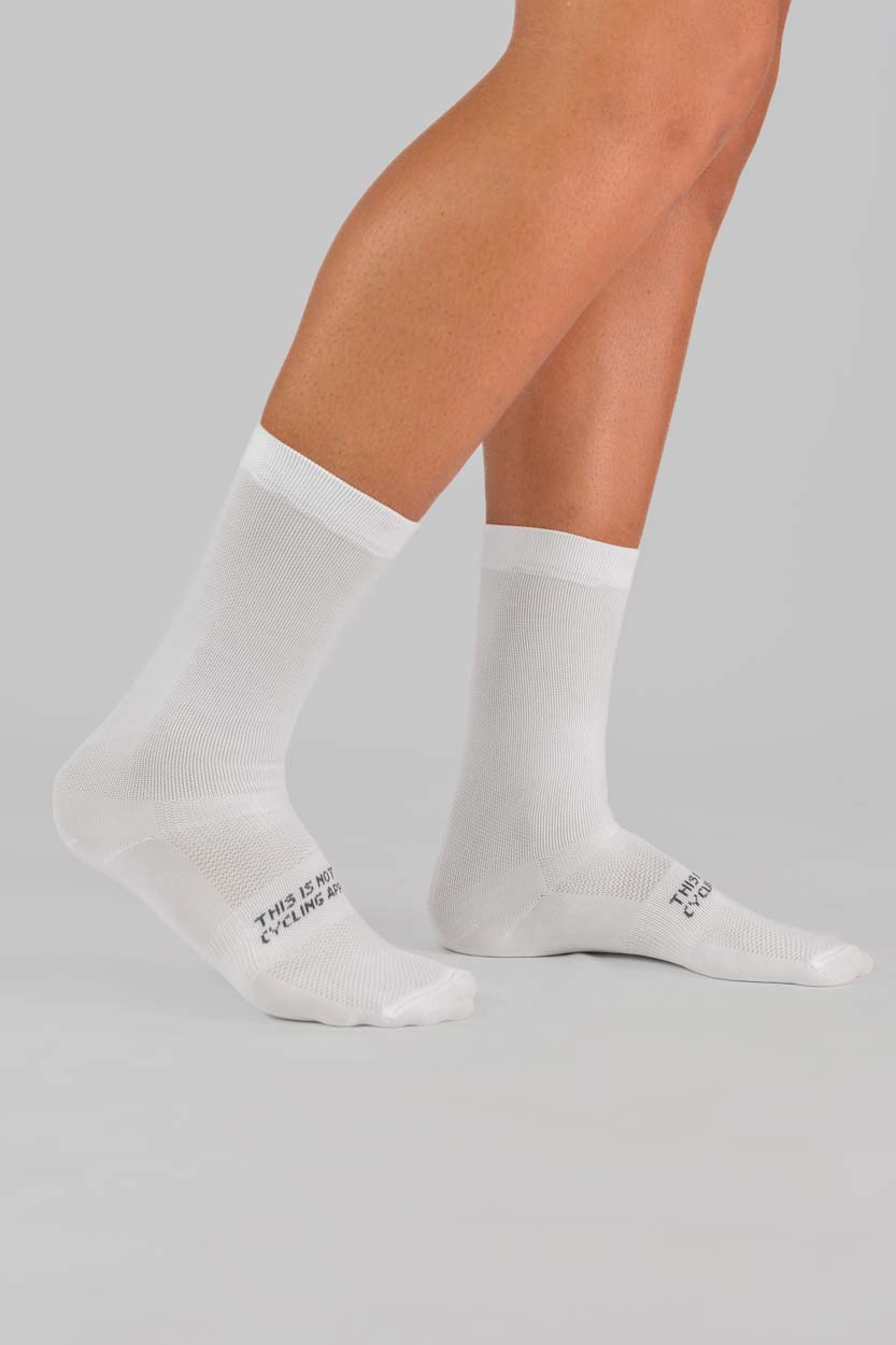 Calcetines Ciclismo One Blanco White
