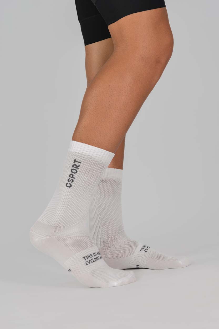 Calcetines Ciclismo Pro Team Blancos