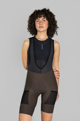 Women's Xplore Cargo Umber Bib Short