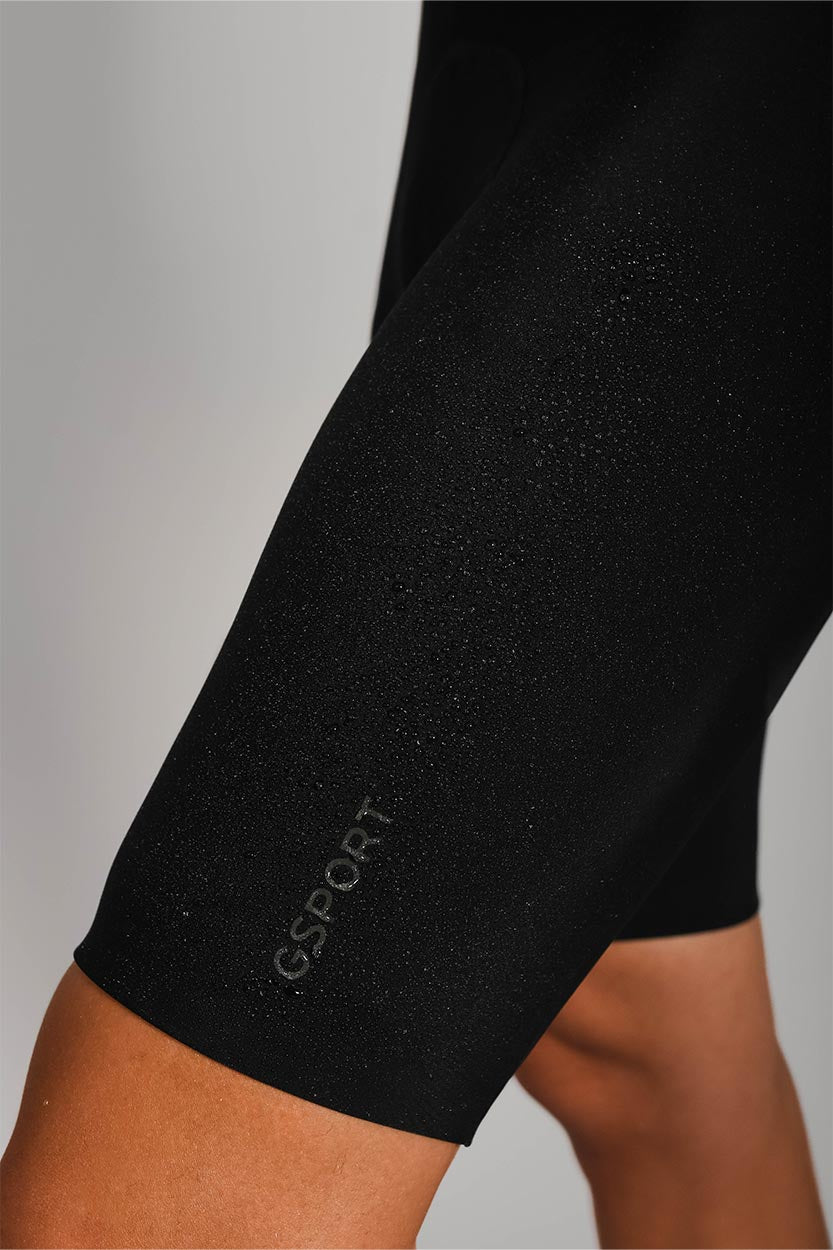 culotte corto aquazero negro ciclismo waterproof