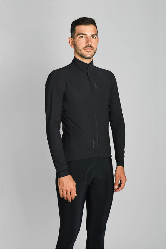 chaqueta aquazero giau negra ciclismo lluvia