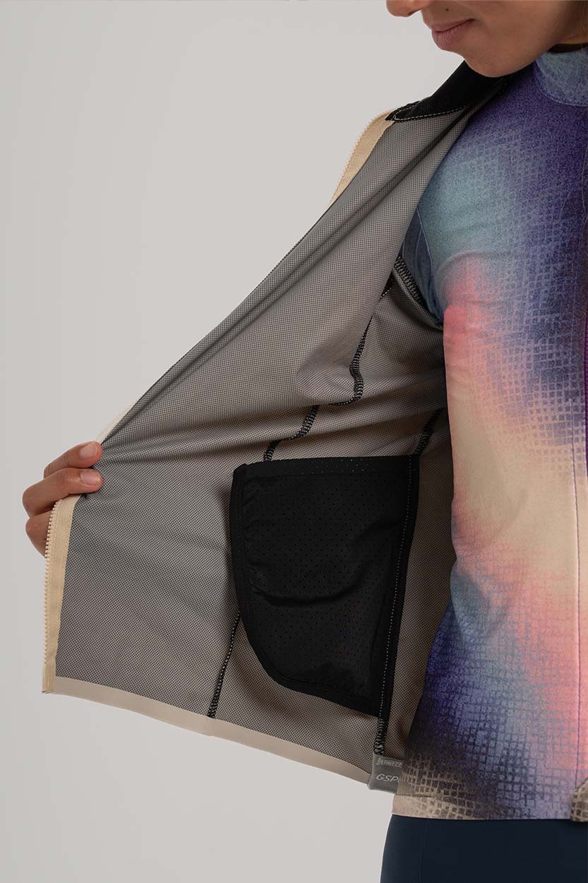 Chaqueta plegable de ciclismo Gsport en bolsillo trasero