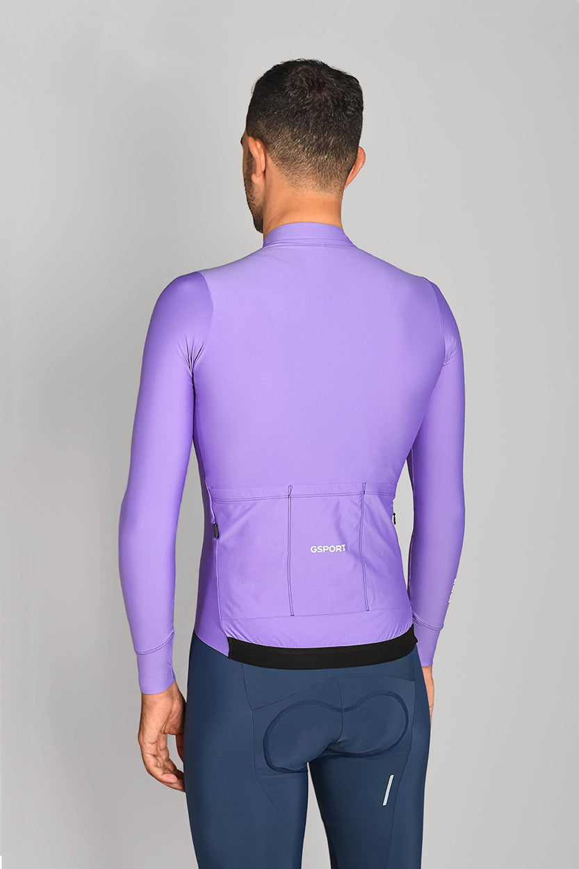 maillot one gsport ciclismo morado hombre invierno