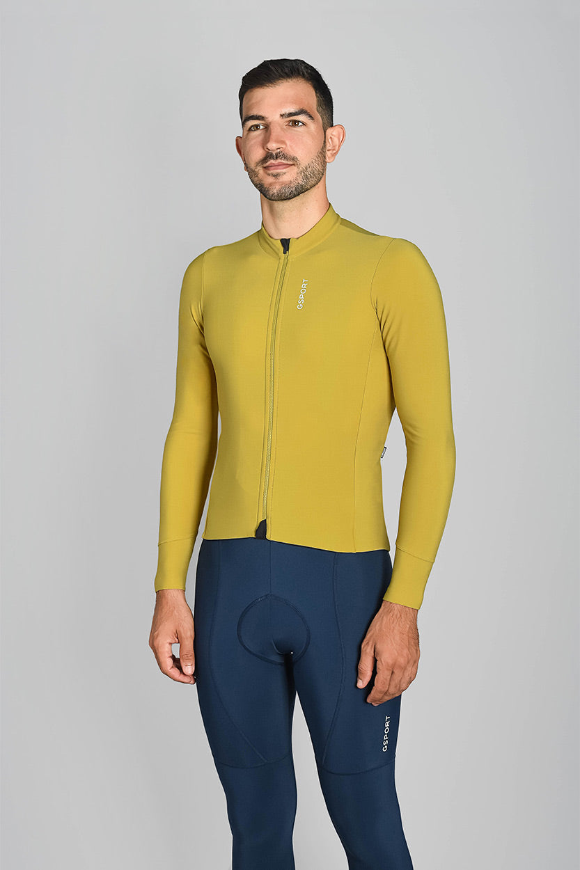 maillot pro team gsport ciclismo hombre amarillo