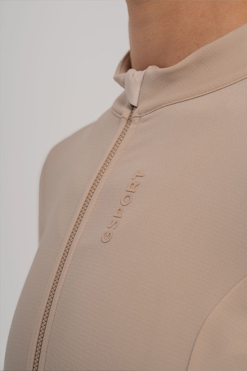 Cremallera YKK® Vislon® – Bloqueo semiautomático y protección anti-roce.