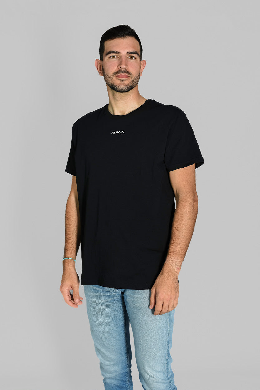 Camiseta casual Gsport negra comoda