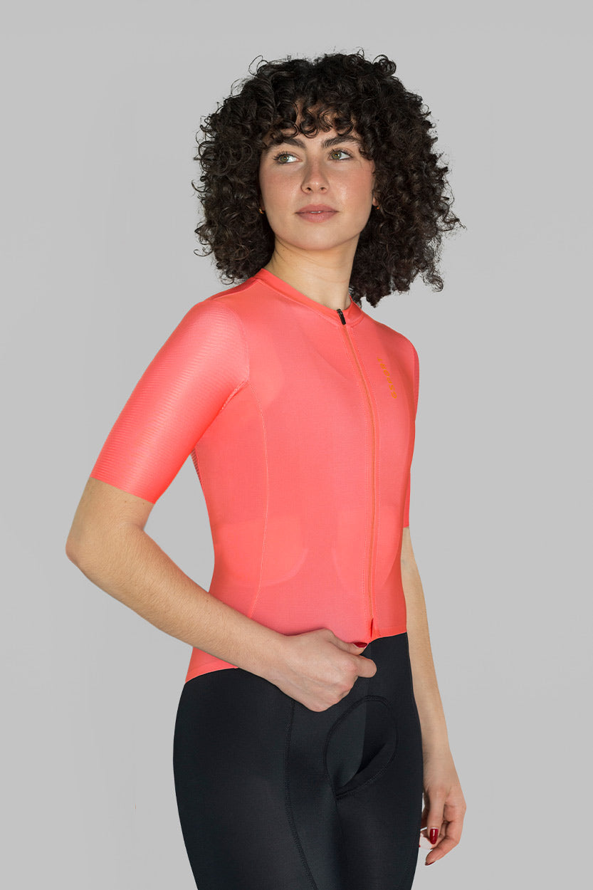 maillot aero coralia mujer naranja