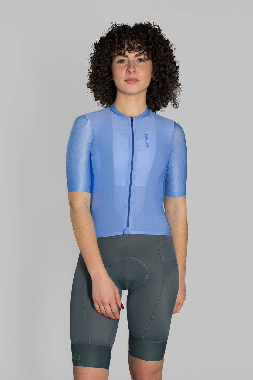 maillot aero mujer azul