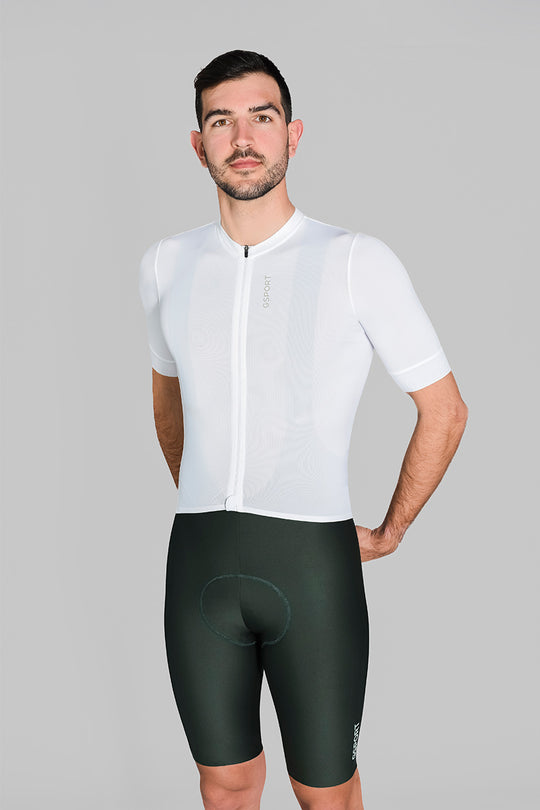 maillot one blanco gsport ciclismo