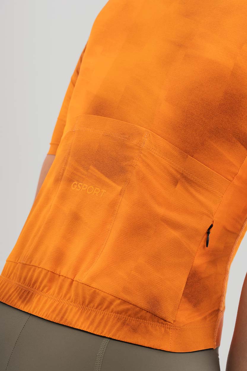 Maillot Pro Team Tangerine Mujer