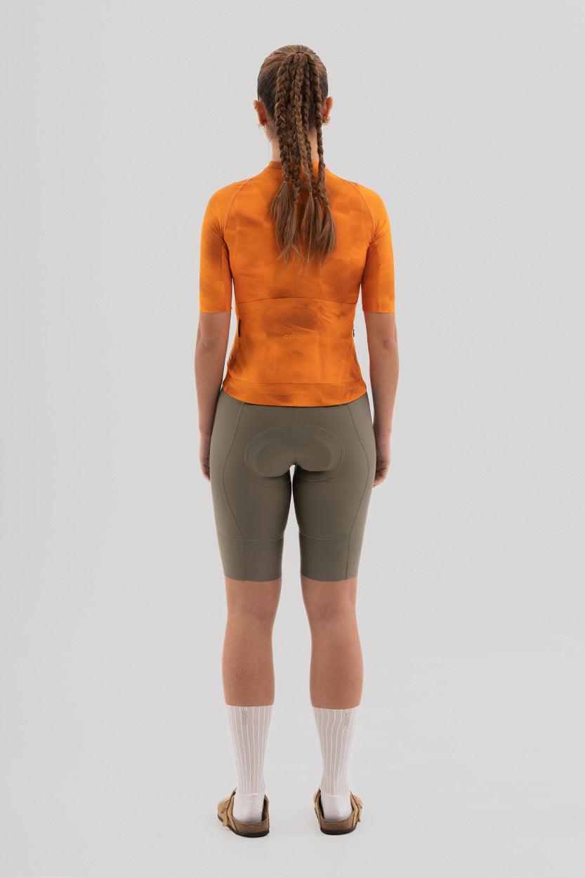 Maillot Pro Team Tangerine Mujer